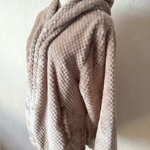 Plush Beige Teddy Jacket for Women